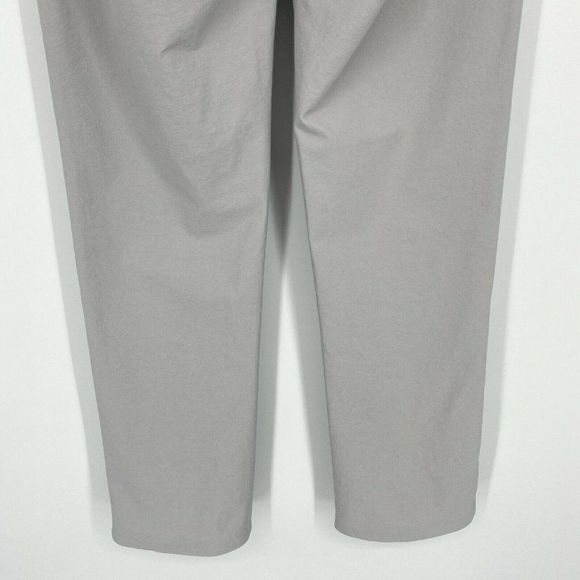 Athleta Wander Slim Straight Zip Back Stretch Crop Pants Galactic Grey Size 2 - Picture 8 of 11